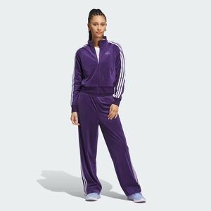 adidas Originals Women's Y2K Glam Plush Velour Track suit set in purple